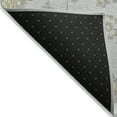 thumbnail image 4 of 3' X 5' Silver Gray And Gold Floral Washable Indoor Outdoor Area Rug, 4 of 5