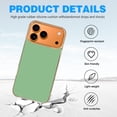 thumbnail image 4 of Case For Apple iPhone Air / 17 Pro / 17 Pro Max Series Case, Slim Thin Transparent Flexible Clear TPU Shockproof Phone Case For iPhone 17 Series, Dark Sea Green, 4 of 6