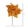 thumbnail image 2 of Vickerman 22" Copper Poinsettia Artificial Christmas Flower, 6 per Bag, 2 of 2