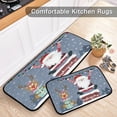 thumbnail image 5 of SKYSONIC Funny Christmas Santa Reindeer Kitchen Mats Set of 2 Xmas Winter Holiday Anti Fatigue Floor Runner Rug Non Slip Comfort Mat 19.7x27.6 Inch + 19.7x47.2 Inch, 5 of 7