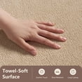 thumbnail image 3 of SIXHOME Knitted Loop Plush Bath Mat Soft Absorbent 20"x32" Bathroom Rug with Non-Slip Backing Quick Dry Machine Washable Bath Rug Beige, 3 of 6
