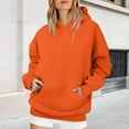 thumbnail image 2 of Dyfzdhu Hoodies Oversized Sweatshirts Fleece Long Sleeve Shirts Pullover Fall Clothes With Pocket Hoodies For Women, 2 of 7
