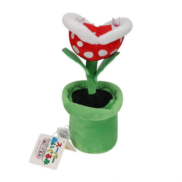Haunted House Mario Eats People Potted Big Mouth Flower Plush Doll For Boys and Girls Soft Toys 7.88 inch Gifts For Xmas/New Years/Thanksgiving/Birthday/Children's Day