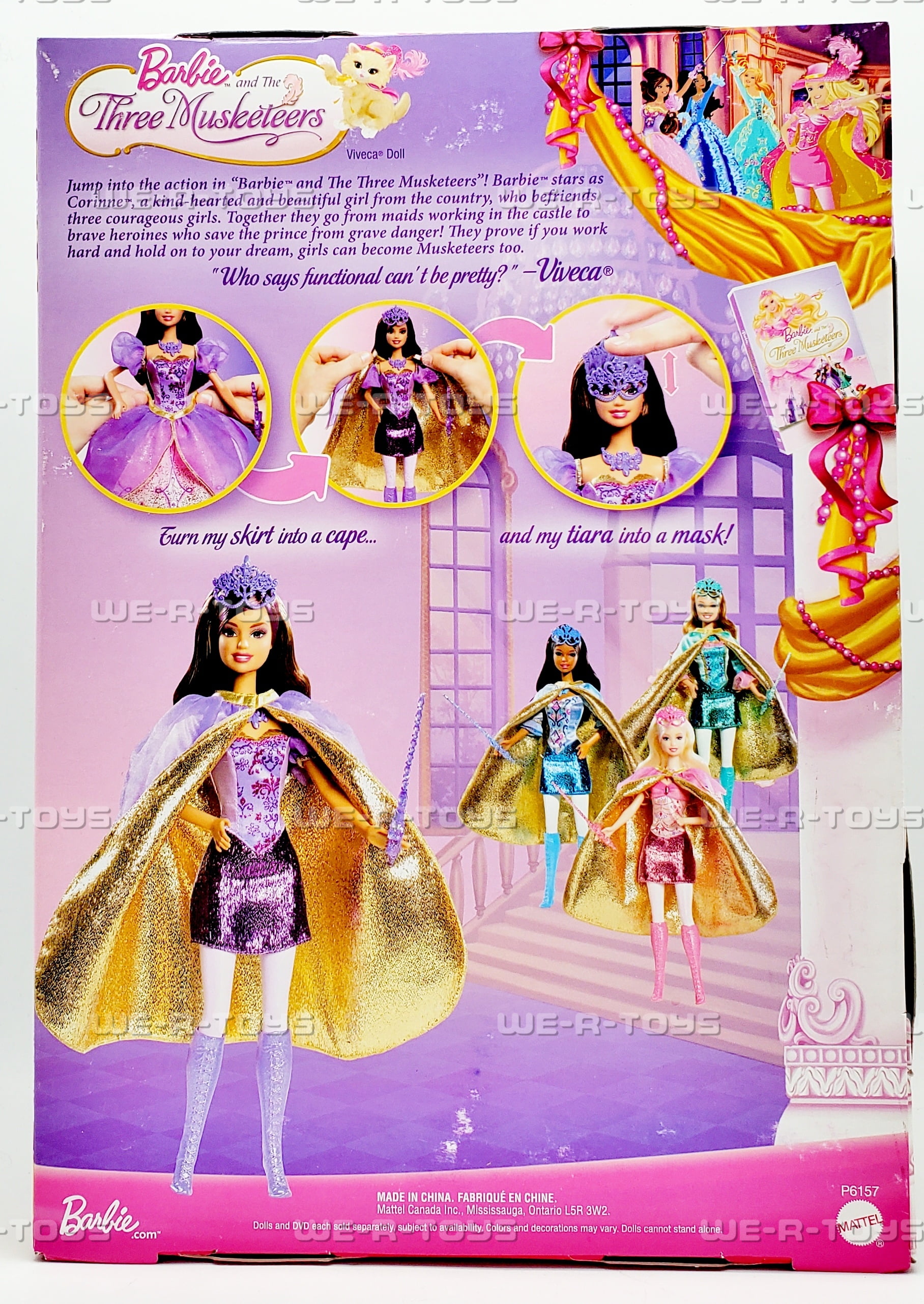 Barbie The Three Musketeers Co-Star Viveca Doll Walmart