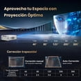 thumbnail image 2 of VUEKIME 【Enfoque Automático/1000ANSI】 Proyector 4K Pro Portátil, Android 13.0, Silencioso, 300 Pulgadas, 40000 Lúmenes, Soporte 4K, 2.4/5GHz WiFi 6, Bluetooth 5.2, Compatible con iOS/Android/PC/PS5, 2 of 5