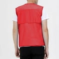 thumbnail image 5 of YLSDY Mens Breathable Mesh Vest Jacket Summer Casual Lightweight Cycling Travel Zip Up Vests Outdoor Fishing Work Waistcoat Red M, 5 of 8