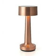 thumbnail image 1 of Lámparas de mesa recargables con barra de sensor táctil (oro rosa), 1 of 4
