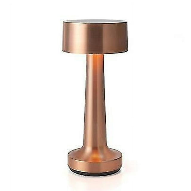 Lámparas de mesa recargables con barra de sensor táctil (oro rosa)