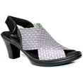 thumbnail image 1 of Bernie Mev's Beatrice Womens Block High Heel Sandal - Pewter, 1 of 1