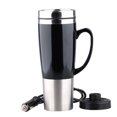 thumbnail image 4 of Taza de calefacción de coche Taza De Viaje Con Adaptador Automático Para Coche De Acero Inoxidable De 24 V, Taza Calefactora, 450 Ml, Negro Magideal Taza de calefacción de coche, 4 of 7