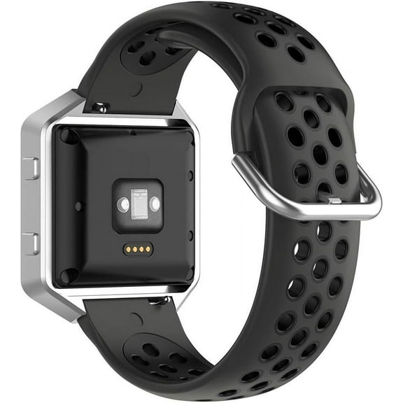 KOMI Band Compatible with Fitbit Versa 2 Watch,Soft Silicone Replacement Strap for Fitbit Versa/Versa Lite/SE Smart Fitness Watch Black