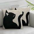 thumbnail image 3 of nygtbtfer Pillow Cover,Cute Black and White in Shape Cushion Covers Home Decorative Throw Pillowcases White, 3 of 7