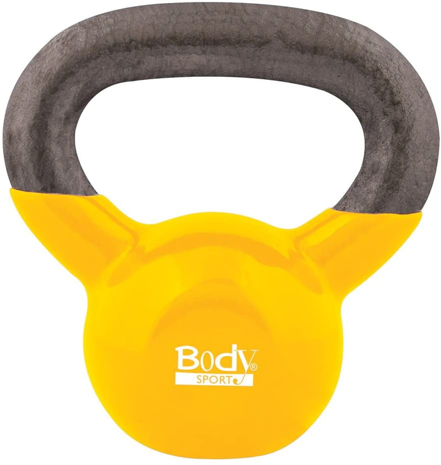 Body Sport Kettlebell with Steel Handle and Cast Iron Bell, 50Pound