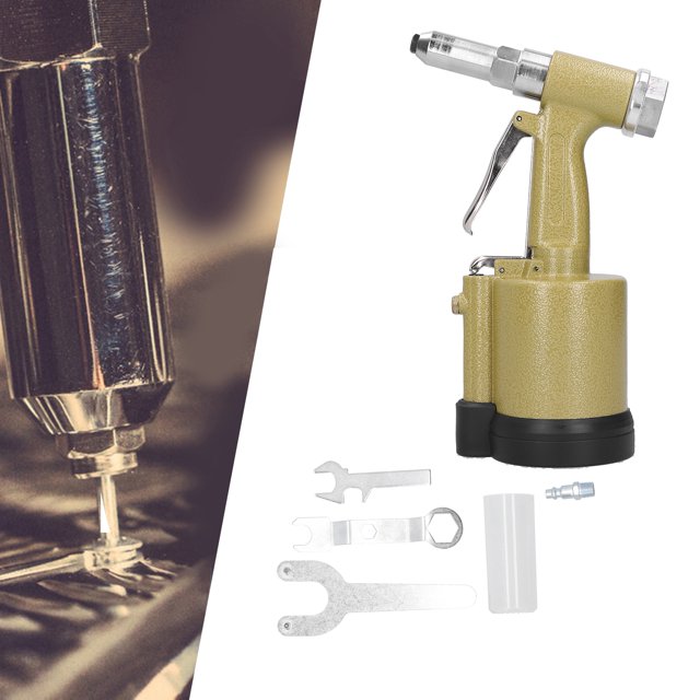Air Hydraulic Riveter, Industrial 3-Jaw Riveting Tool Hydraulic Pneumatic Rivet Pneumatic Rivet , for Steel/Aluminum Rivets Pneumatic Tool Riveting Tool American Style