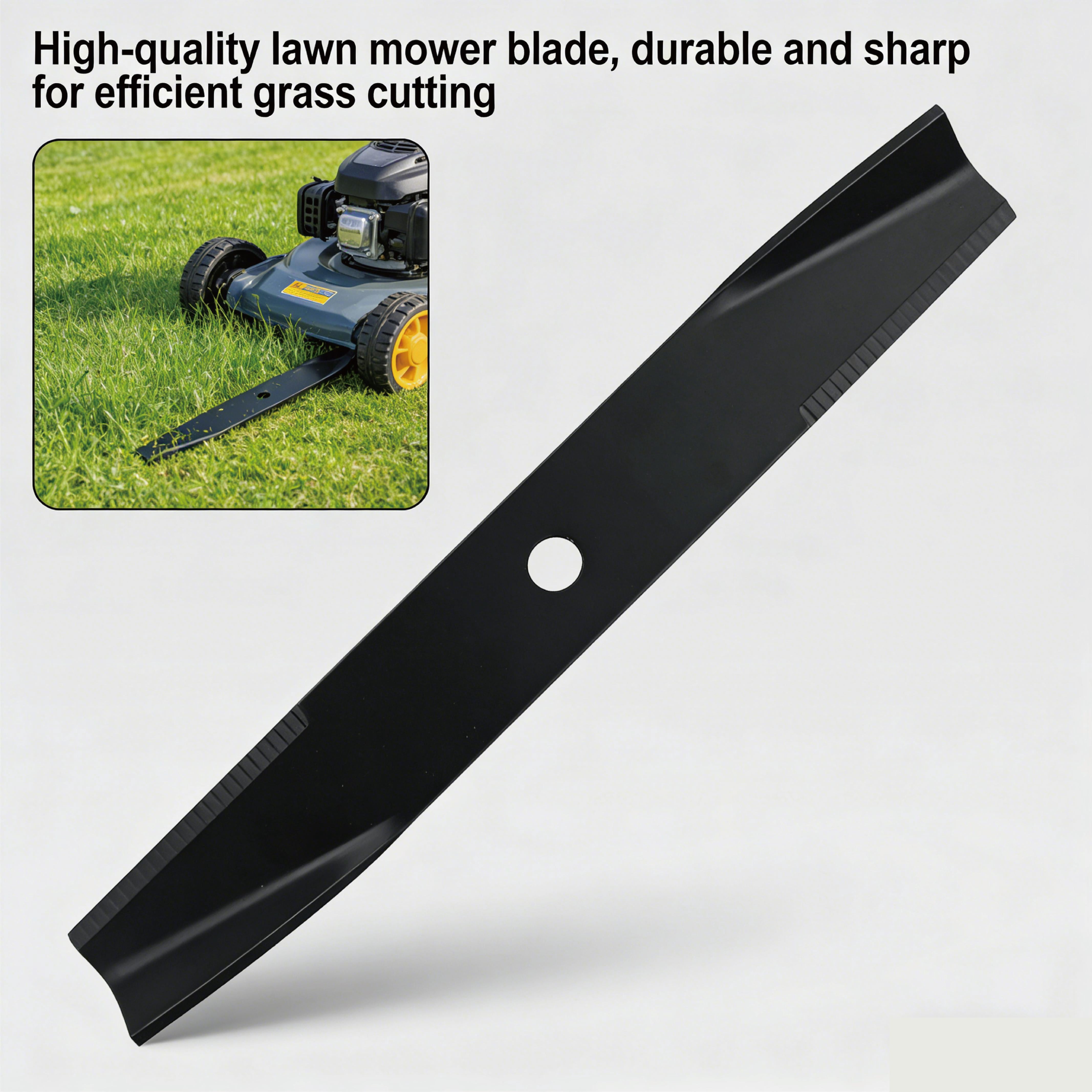 Lawnbuff Machine parts, namely, blades,Deck Lawn Mower Blades