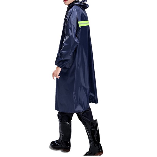 Chubasquero de una pieza, cortavientos de una pieza, tela Oxford, seguro de trabajo para montar al aire libre, impermeable largo reflectante para adultos, poncho Zefei Wu 9024735128489