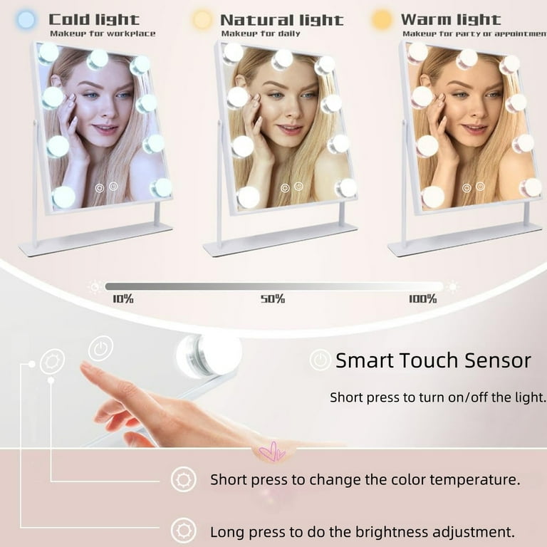 Vanity Mirror with 3-Color LED & 10X Magnifier photo 2