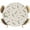 Beige, variant on Fitted Round Tablecloths Elastic Edged Table Covers 36"-44",Country Eucalyptus Retro Linen Waterproof Dining Room Table Cloth
