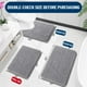 thumbnail image 2 of Alfombra de baño OLANLY Chenille extrasuave, absorbente, 60 x 40 cm, color gris, 2 of 8