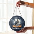 thumbnail image 2 of Happy Halloween Siberian Husky Witch Pumpkins Bats Stained Glass Suncatcher Husky Dog Lover Gifts Window Hanging Sign Decor - 13012, 2 of 5