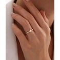 thumbnail image 2 of vylahjewellery 2 Ct Emerald Cut Women's Wedding Ring Classic Plated White Gold Moissanite Diamond Ring Gift for Her, 2 of 4