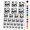 Black, variant on Chinese Zodiac Rat Water Resistant Temporary Tattoo Set Fake Body Art Collection - Black