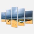 thumbnail image 2 of Beach with Dark Clouds above Ocean - Large Seashore Canvas Art Print, 2 of 3