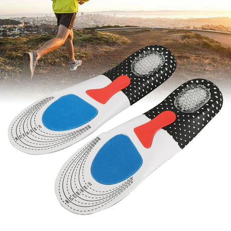 Feet Insoles Arch Supports Orthotics Inserts Relieve Flat Feet, High Arch, Foot Pain, Silicone Cuttable Insoles for Walking and (Best Insoles For Running With High Arches)