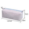 thumbnail image 2 of Makeup Bag Purse Travel Toiletry Bag Organizer Pouch Cosmetic Bag with Zipper-light gray, 2 of 5