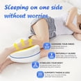 thumbnail image 1 of Eoumupi Memory Foam Leg Pillow For Side Sleepers, Adult Heart Shaped Leg Pillow, 1 of 7