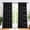 Black, variant on Grey Blackout Striped Pattern Curtains for Living Room 84 inch Long 2 Panels Set, Noise Reducing Thermal Insulated Wave Line Foil Print Bedroom Drapes for Patio Sliding Glass Door (52 x 84)