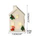 thumbnail image 3 of Casita de Navidad de Cerámica con Luz Led Decorativa | Diseño de Copo de Nieve/Árbol de Navidad Hueco | Funciona con Pila de Botón | Ideal para Un Sueño Reparador | Pequeño Regalo | Esmalte de Porcel, 3 of 7