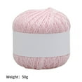 thumbnail image 3 of Knitting Thread Cotton Crochet Yarn Embroidery Clothes Sweater Tapestry Weave Line DIY Accessory, Light Pink, 3 of 8