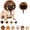 Brown, variant on Funny Pet Wig Headband for Dogs & Cats,Cute Costume Accessory for Photos, Parties Holidays, Wigs Costumes Outfit Halloween