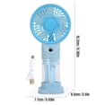 thumbnail image 2 of MMJ Portable Fan Handheld Misting Mini Rechargeable Spray Cooler Detachable Base USB Quiet Motor 6.38x3.03x2.60in Travel Outdoor Desk Summer, 2 of 7