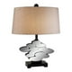 Lampe de Table en Polyrésine de 25,5 Po de Hauteur avec Finition Bronze et Accents de Verre – image 2 sur 2