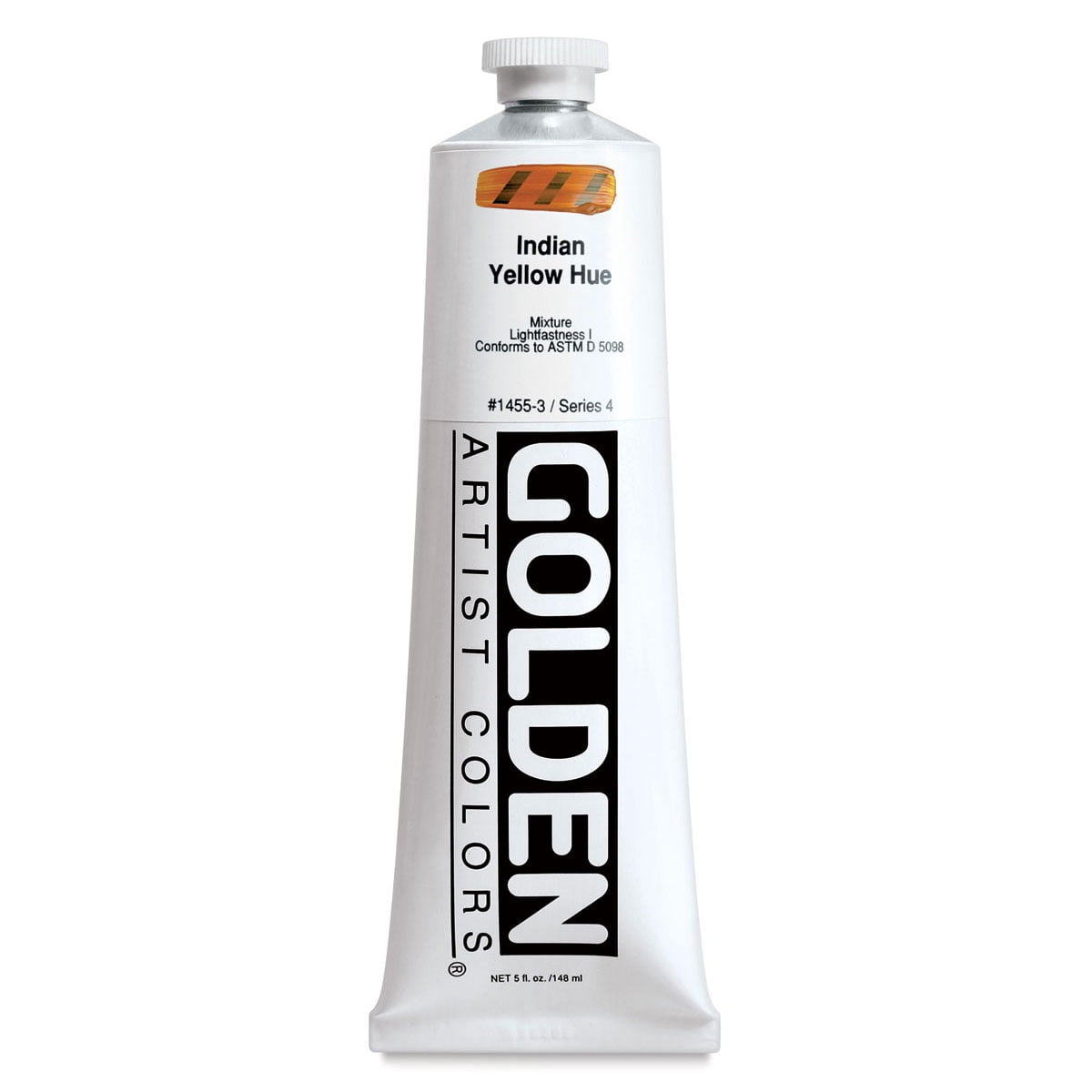 Golden Heavy Body Artist Acrylics - Indian Yellow Hue, 5 oz Tube