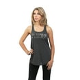 thumbnail image 2 of Thread Tank Go Climb A Cactus Women's Sleeveless Flowy Racerback Tank Top Charcoal Small, 2 of 5