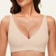 thumbnail image 1 of WILLBEST Brasier Mujer Sujetadores De Pétalos De Escote En V Profundo Para Mujer, Sin Aros, Suaves, Sin Aros, Cómodos Y Sin Costuras., 1 of 3