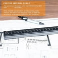 thumbnail image 6 of Architectural Scale Ruler, 12in Aluminum Scale, Triangular Ruler, Precise Scale Ruler for Blueprint Imperial Measurements, Drafting Ruler, Architect Ruler, Metal Scale Ruler, Architecture Ruler, 6 of 9