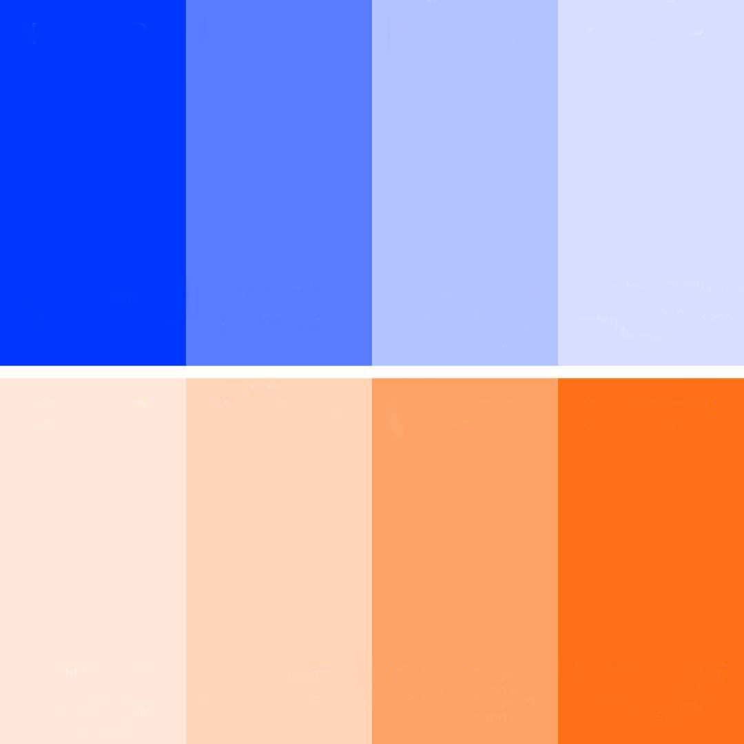 Color Correction Gel Filter 8 Pack 16x20 inches Blue Orange Photography