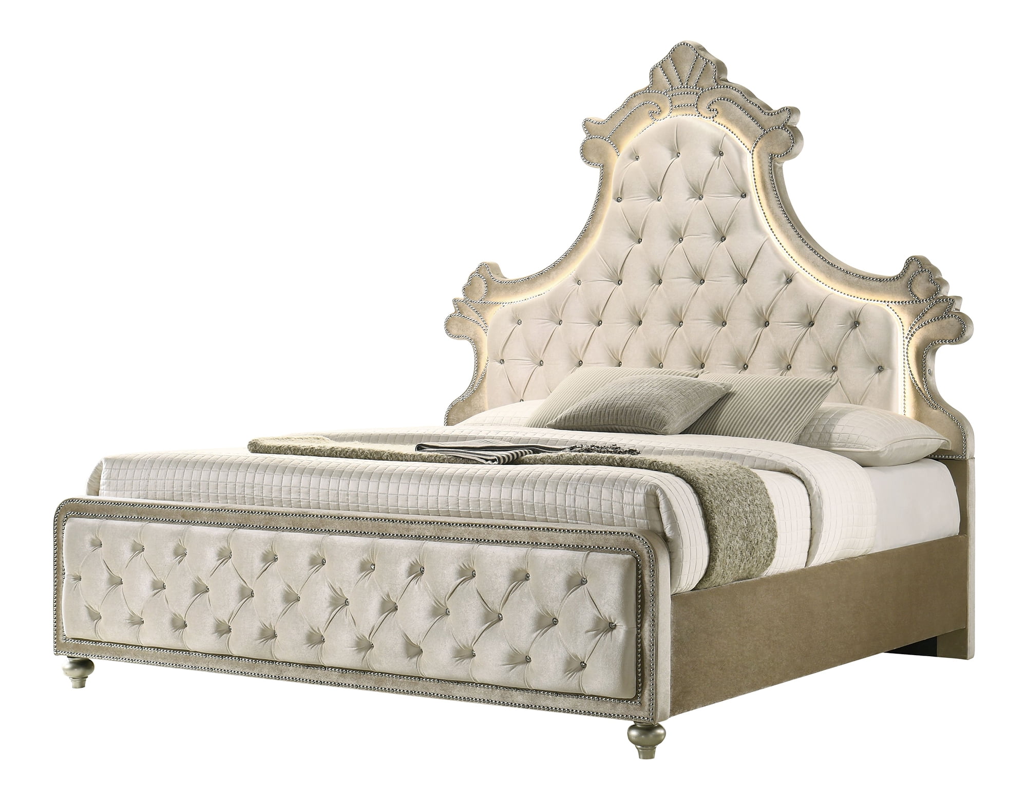Acme Furniture Dresden Wooden Panel Bed for Bedroom - Walmart.com