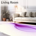 thumbnail image 2 of ODIKA 6'x9' Machine Washable Non-Slip Area Rug, Ethereal Gradient Waterfall Ombre Artistic Flowing High Traffic Rug, Purple, 658046, 2 of 7