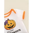 thumbnail image 5 of Inevnen 3pcs Newborn Baby Girls Princess Romper Outfit My 1st Halloween Tutu Skirt with Headwear, 5 of 7