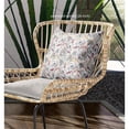 thumbnail image 3 of Sea Garden Rose Throw Pillow in Light Green Gray 18x18, 3 of 5