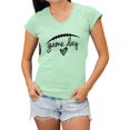 thumbnail image 1 of Go All Out Game Day Football V Neck T-Shirt Women, 1 of 5