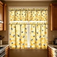 thumbnail image 7 of Feledorashia Kitchen Curtains, Window Curtains, 2D Printed Short Panels Washable Decorative Kitchen Window Treatments, Polyester Fabric, Light Filtering, Durable and Easy Care, 7 of 7