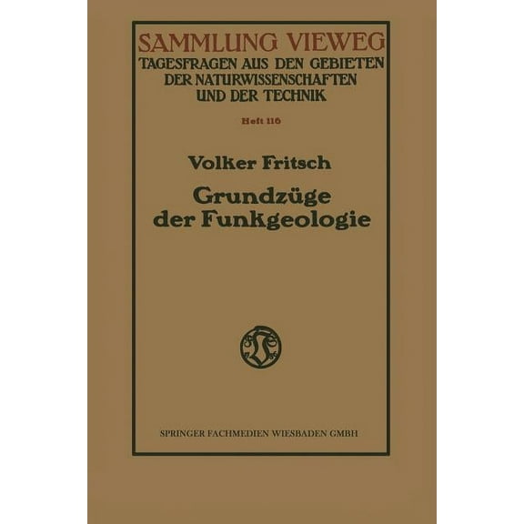 GrundzÃ¼ge Der Funkgeologie, (Paperback)