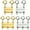 4 PCS D, variant on [Layering Clasps] Multi-Strand Necklace Clasps, Layering Clasps | Connectors for Layered Look