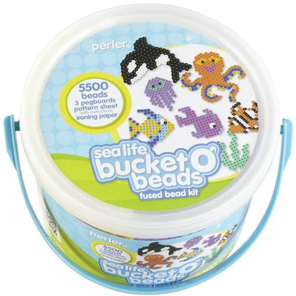 Perler Beads Sea Life Ocean Fuse Bead Bucket Craft Activity Kit, 5505